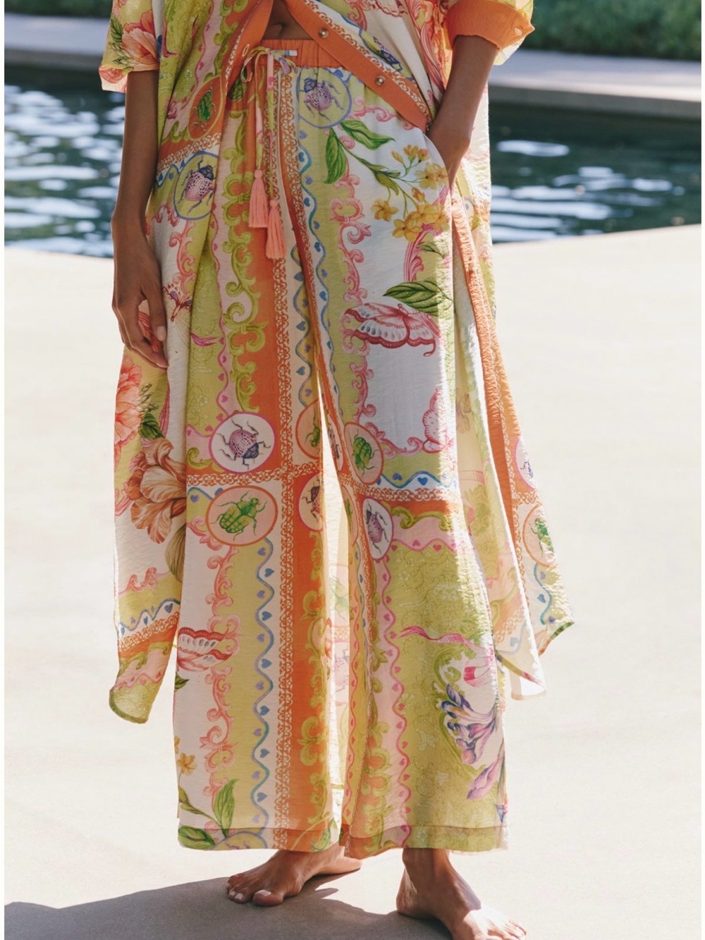 Anthropologie Celandine Resort Wide-Leg Pants XXS NWT